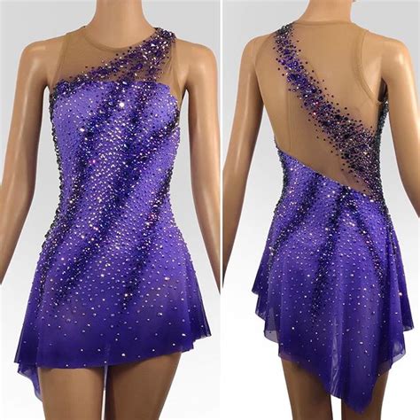 purple figure skating dress